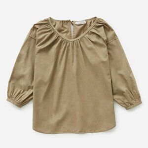 Everlane The Ruched Air Blouse Size 0
